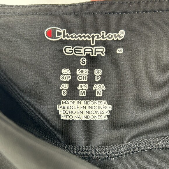 CHAMPION Gear Black Cropped Workout Leggings Size Small - Picture 6 of 7